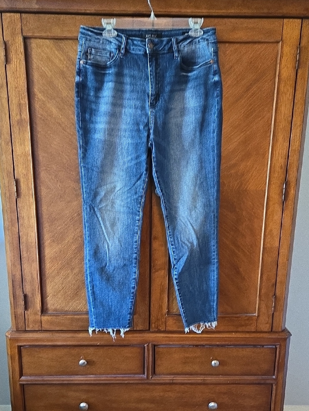 Judy Blue Distressed Blue Skinny Jeans